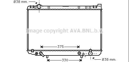 AVA QUALITY COOLING Радиатор, охлаждение двигателя TO2207